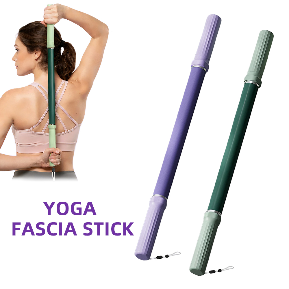 Muscle Roller Stick - ヨガ筋膜スティック人間工学に基づいた筋肉マッサージローラー、ボディストレッチ用、抗セルライト筋膜リリースツール、脚、首、ふくらはぎ用