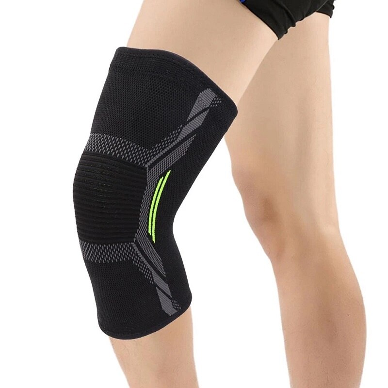 Running Gear Knee - シングル膝パッド ニットナイロン スポーツライディング保護具 ランニング バスケットボール 縄跳び