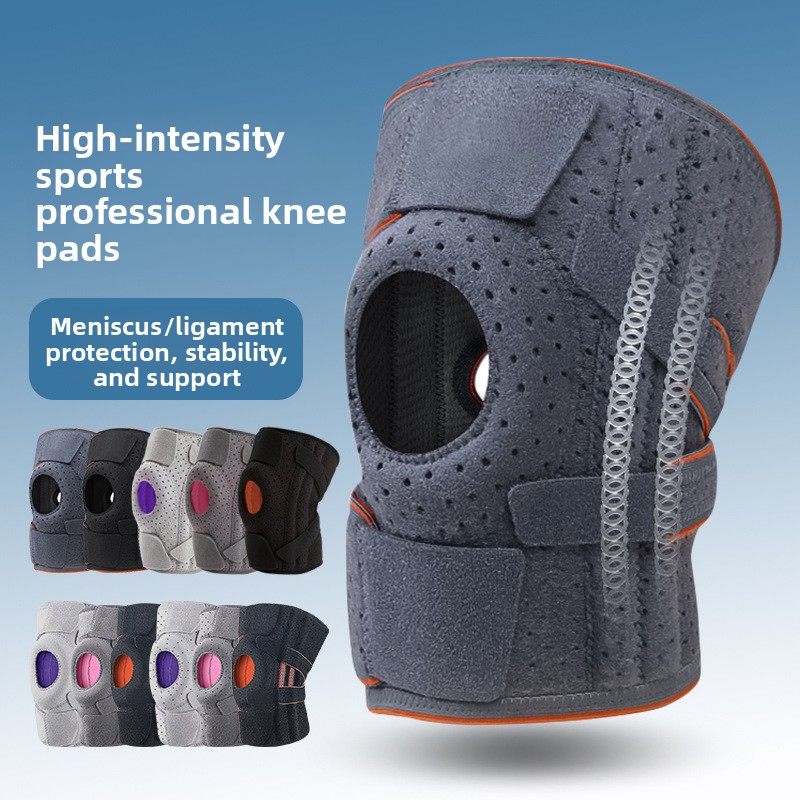 Running Gear Knee - 膝肘パッド ワンサイズ 通気性 滑り止め シリコン製 安全装備