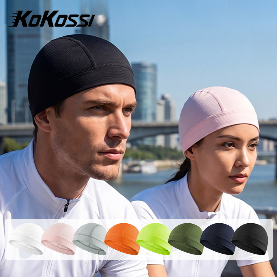 Running Gear Hat - KoKossi 夏ビーニー帽子サイクリング汗吸収スカルキャップ通気性メッシュ男性女性アウトドアスポーツランニングヘッドカバー
