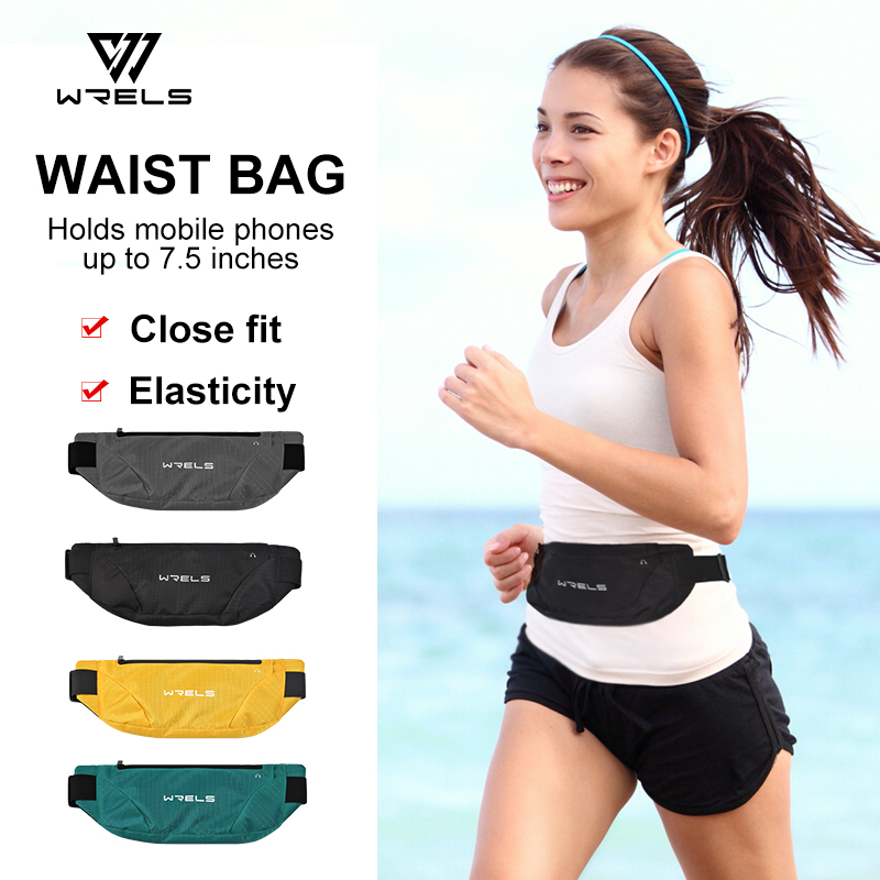 Running Gear Kit - WRELS ウエストバッグランニングバッグアウトドアスポーツ防水スポーツファニーパック携帯電話ケースジムジョギングポータブルランポーチベルトバッグ