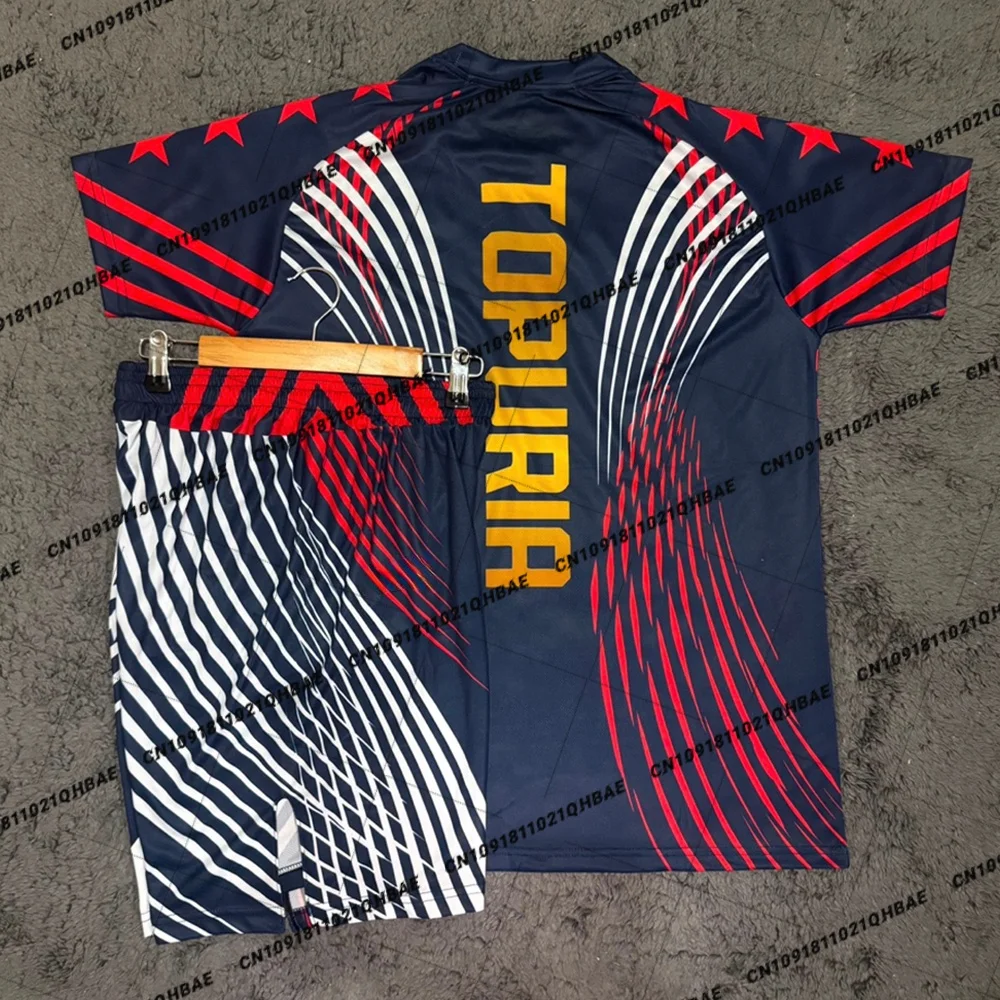 Running Gear For Men - サマートップボクサーMMA八角形ケージ イリア・トプルヤ Tシャツショーツセット メンズスポーツトレーニングランニングセット 速乾性ファイトセット
