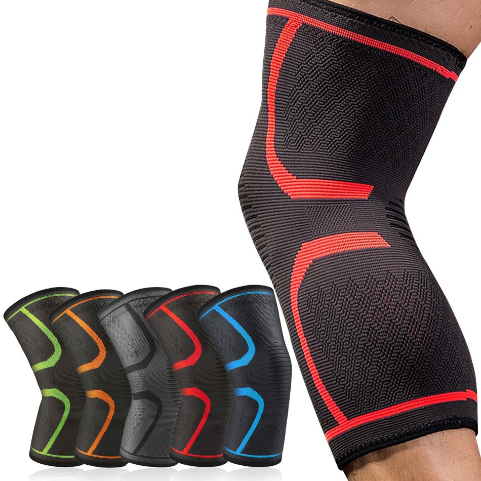 Running Gear Knee - Wosweair-伸縮性のあるニーパッド,ナイロン,フィットネス,スポーツ,ランニング,バスケットボール,バレーボール用