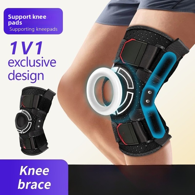 Running Gear Knee - 肘と膝パッド スポーツ安全サポート 膝ガード 35-52cm 脚囲 シリコン製膝蓋骨滑り止め