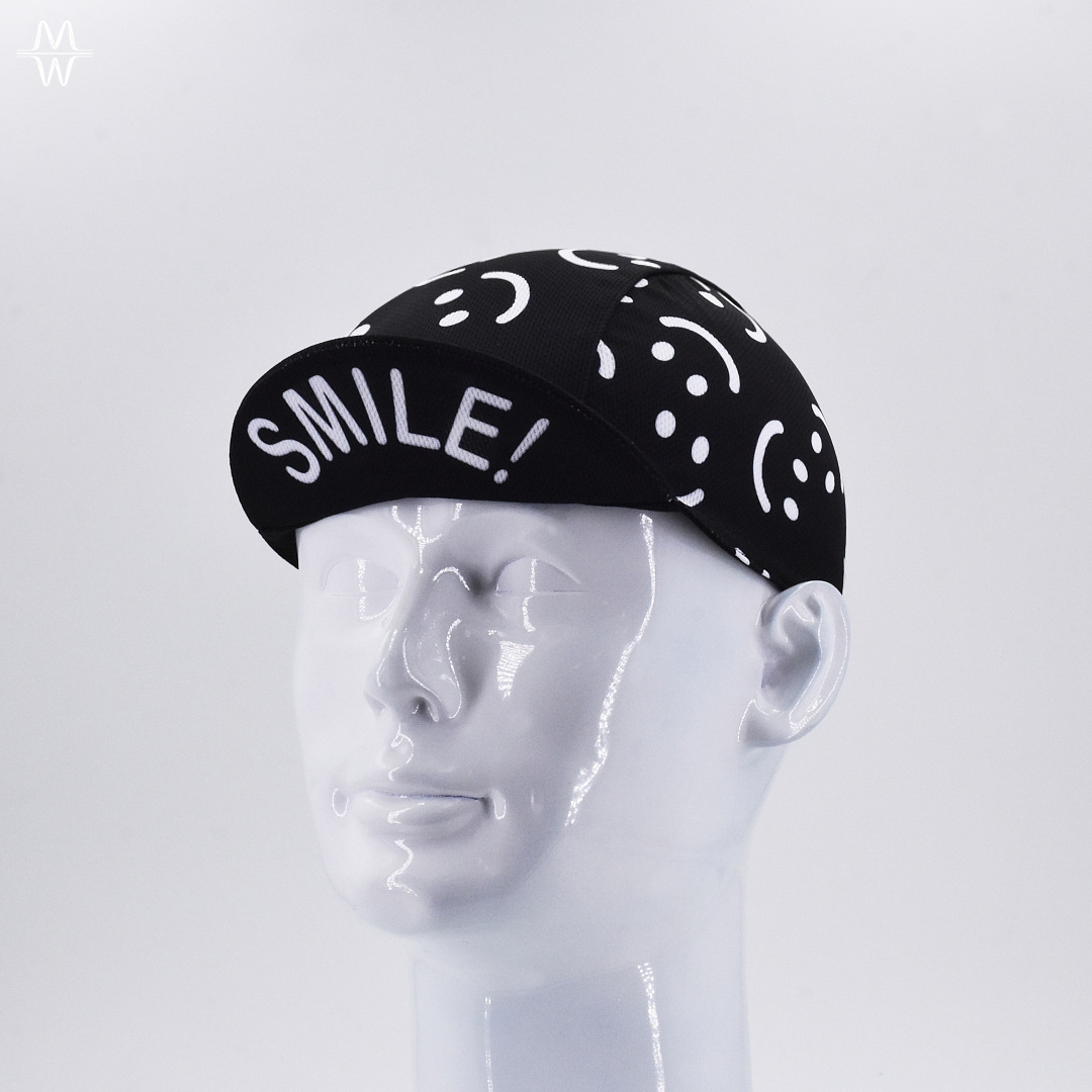 スマイルフェイスフルーツプリントサイクリングスカルキャップ速 - Running Gear Hat のレビューと価格