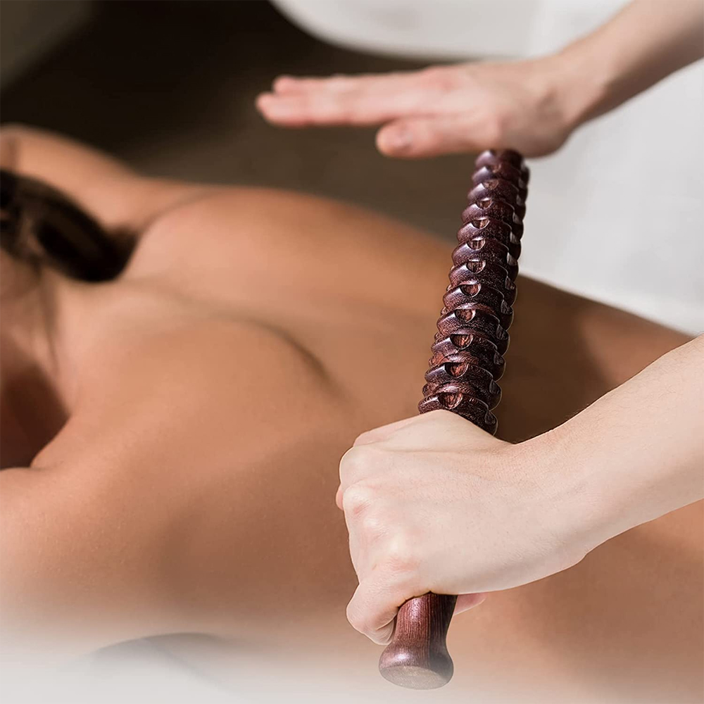 木製ローラー付きハンドヘルドマッサージャートリガー,筋膜,セ - Muscle Roller Stick のレビューと価格