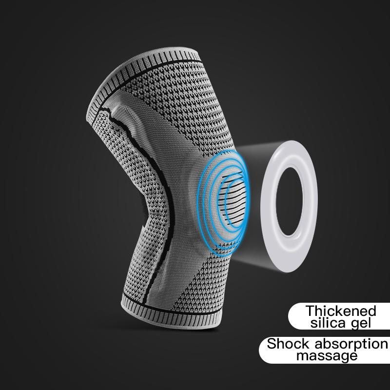   弾性シリコン膝サポーター ナイロン製スポーツ膝パッド フ - Running Gear Knee のレビューと価格