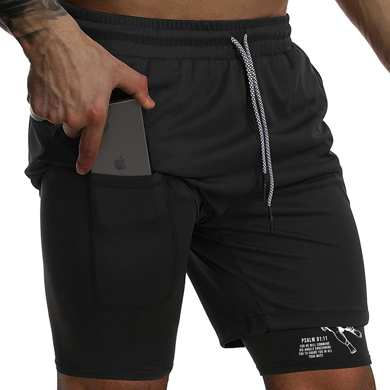 エンジェルクロスグラフィック2in1ワークアウトランニングシ - Running Gear For Men のレビューと価格