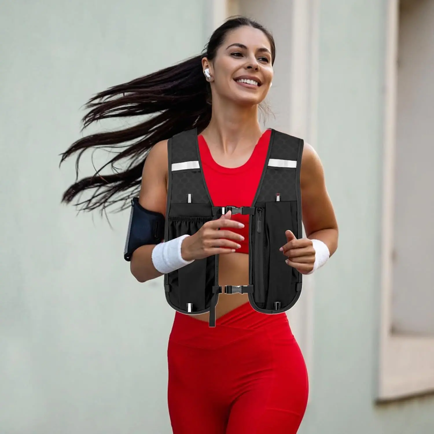 ユニセックス、防水・通気性に優れたスポーツベスト。軽量で、ラ - Running Gear Autumn のレビューと価格