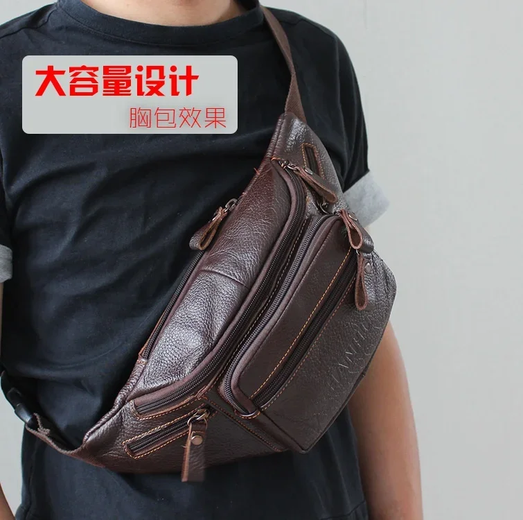 本物の牛革ウエストバッグ男性おかしいパックベルトバッグ電話ポ - Running Gear Kit のレビューと価格