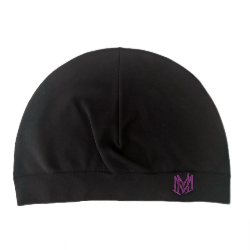 文字 M 刺繍スカルキャップ薄型ストレッチビーニー帽子男性女 - Running Gear Hat のレビューと価格