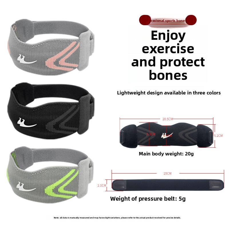 膝蓋骨膝サポートストラップ膝保護具 男女兼用 バドミントン  - Running Gear Knee のレビューと価格