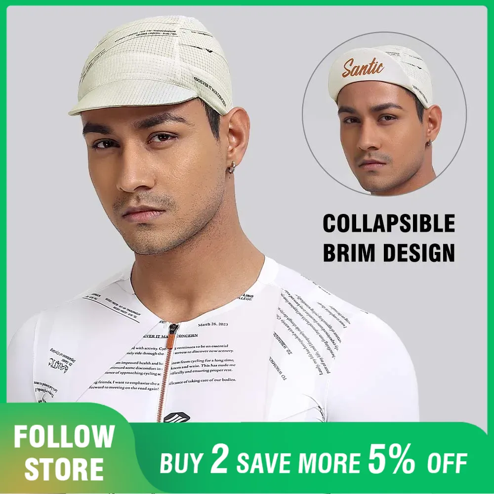 Santic 通気性サイクリングキャップヘルメットの下 UV - Running Gear Hat のレビューと価格