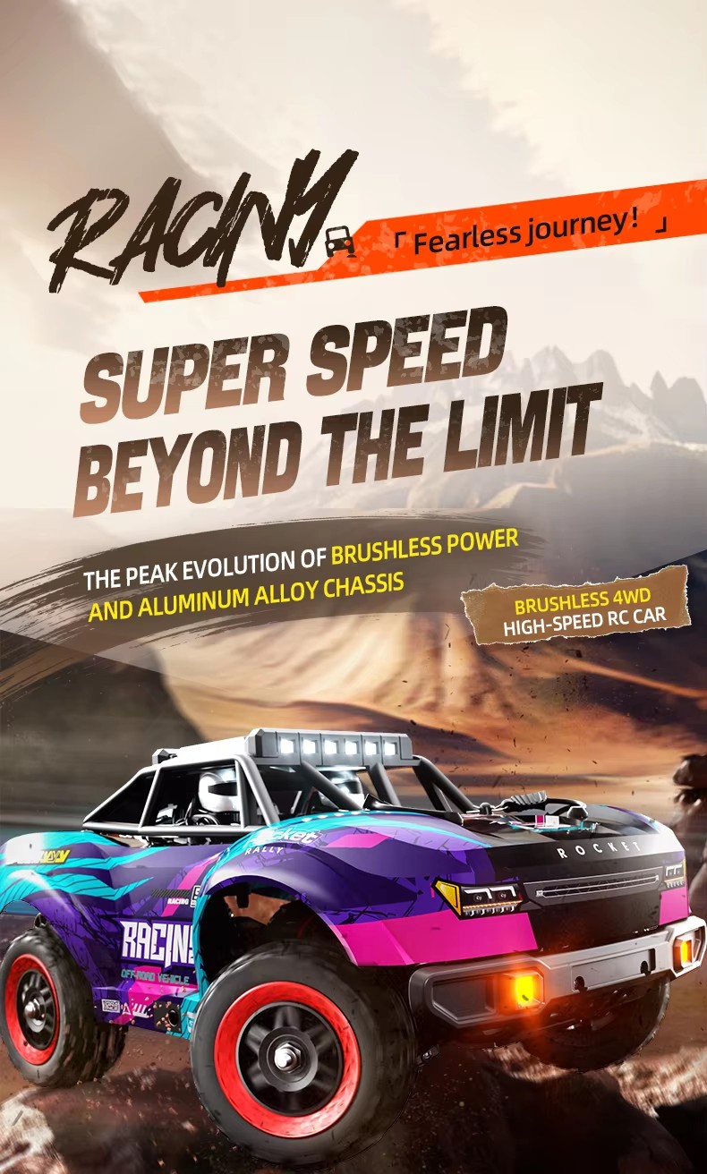 80KM/HブラシレスRCレーシングカー 1:18電動高速リ - Running Gear Truck のレビューと価格