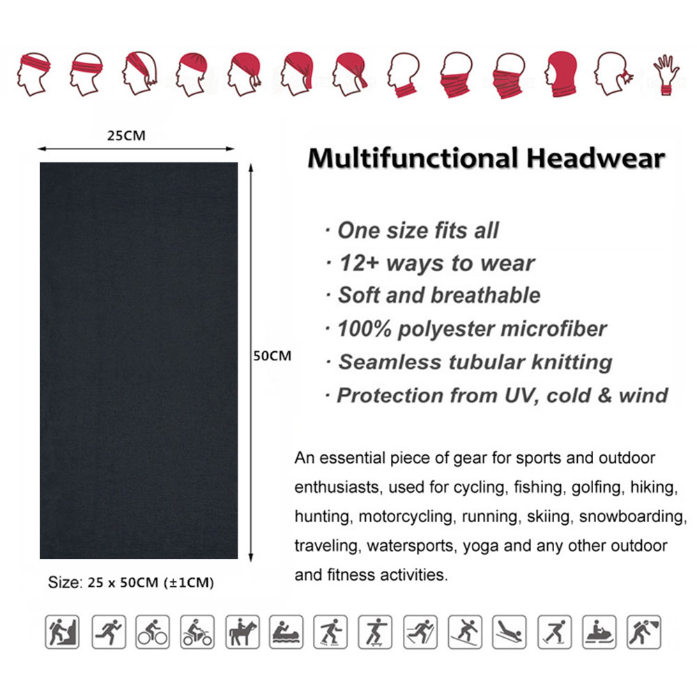 ダークカラーチューブネックチーフアウトドアスポーツヘアネック - Running Gear In The Dark のレビューと価格