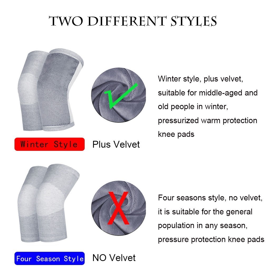 Wosweir-男性と女性のための1ペアの防寒ニーパッド,竹 - Running Gear Knee のレビューと価格