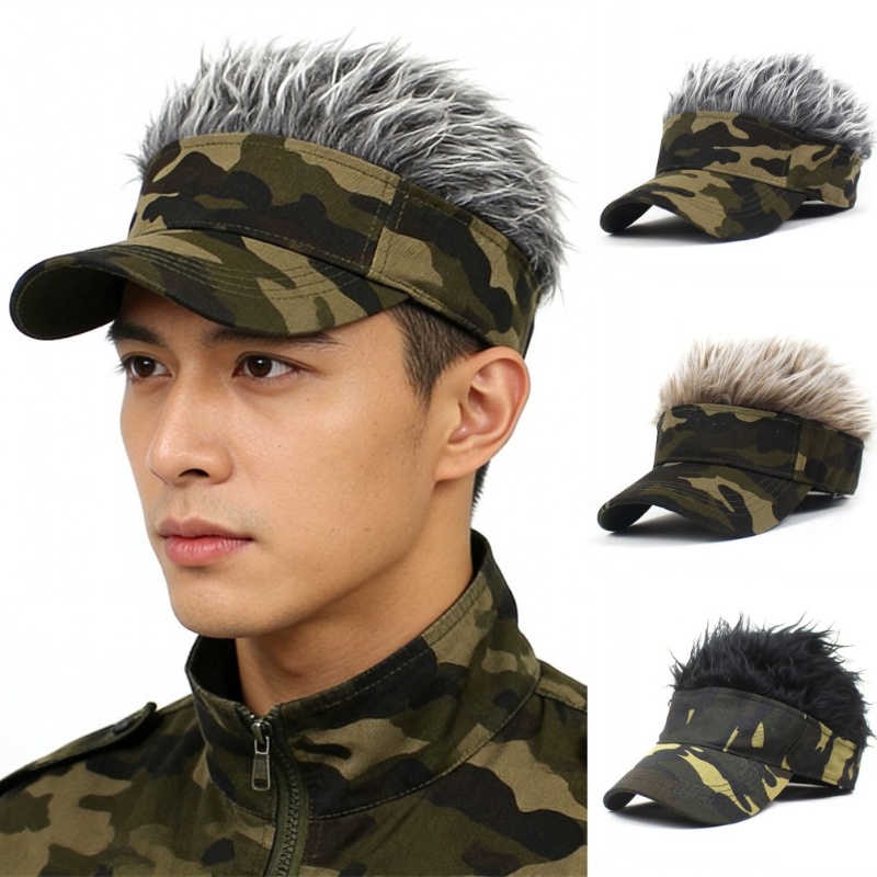アーミーグリーン迷彩プリントアンチ UV ゴルフ野球帽フェイ - Running Gear Hat のレビューと価格